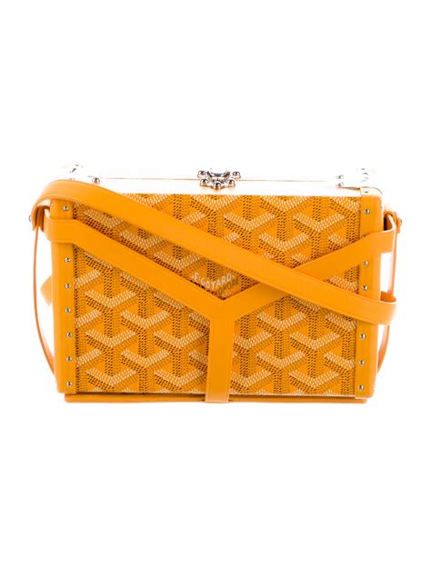 Goyard mini trunk clutch